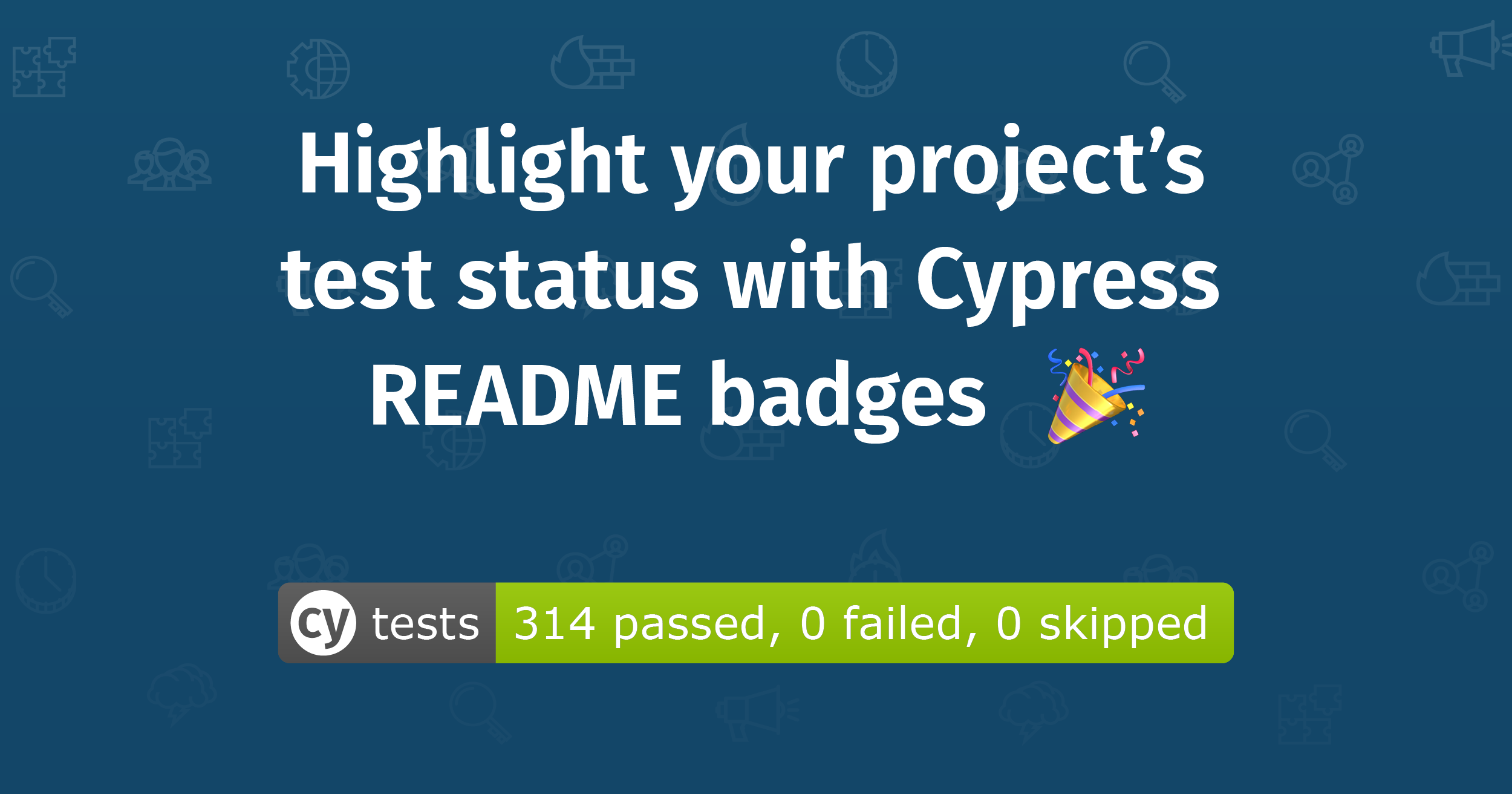 Highlight your project's test status with Cypress README badges