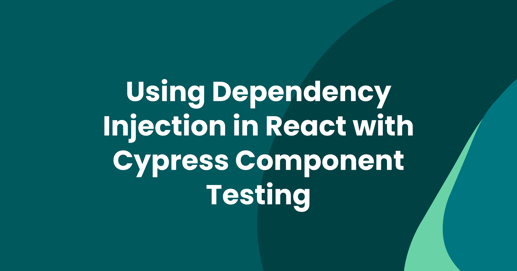 Using dependency injection in react with Cypress Component Testing