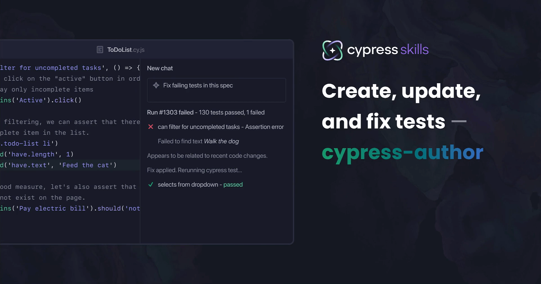 Cypress AI Skills Improve Quality of AI-Generated Tests